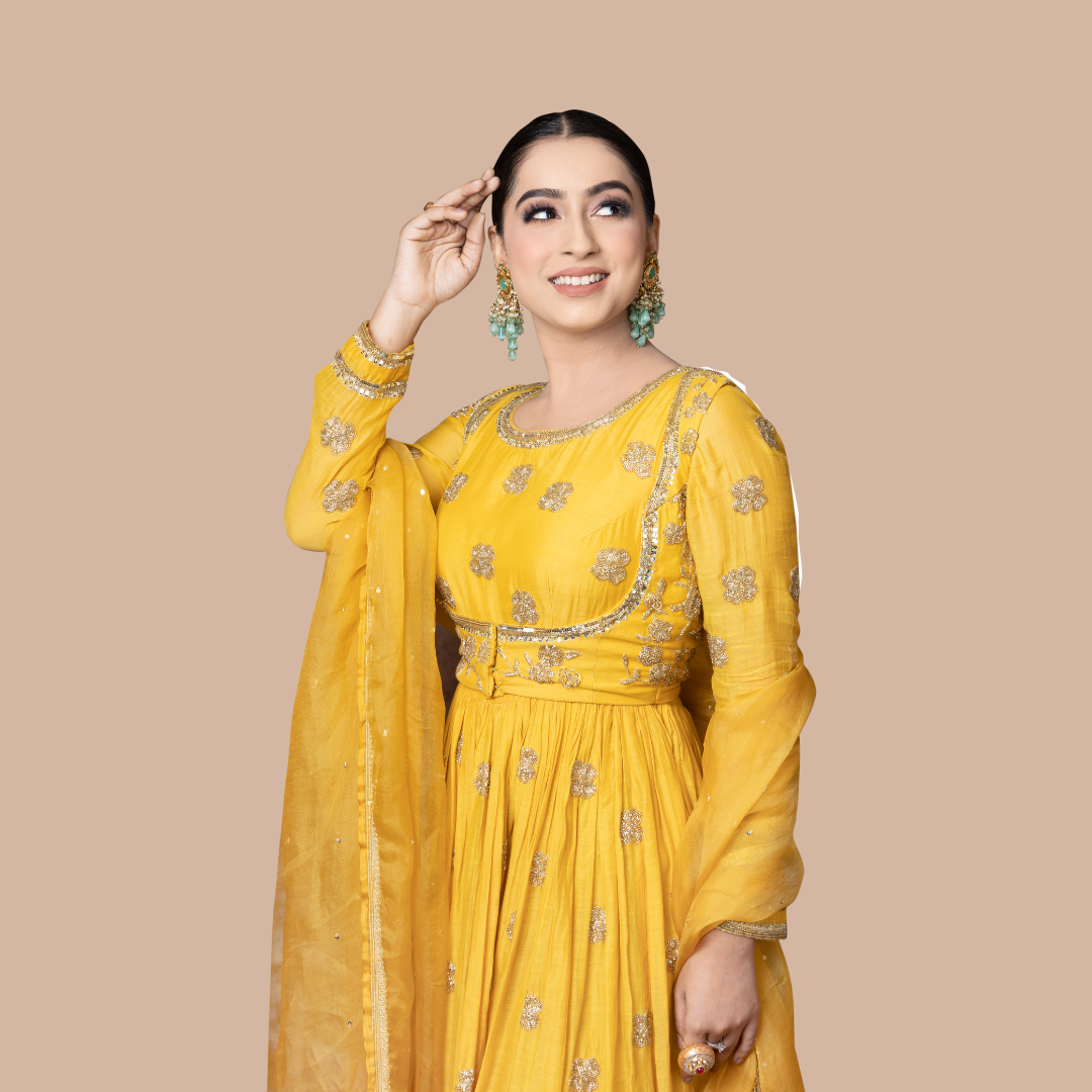 short jacket anarkali dress Buy Magenta Tushina Short Jacket Anarkali Set by Designer DEBYANI Anarkalis Pink Silk Online at Ogaan.com