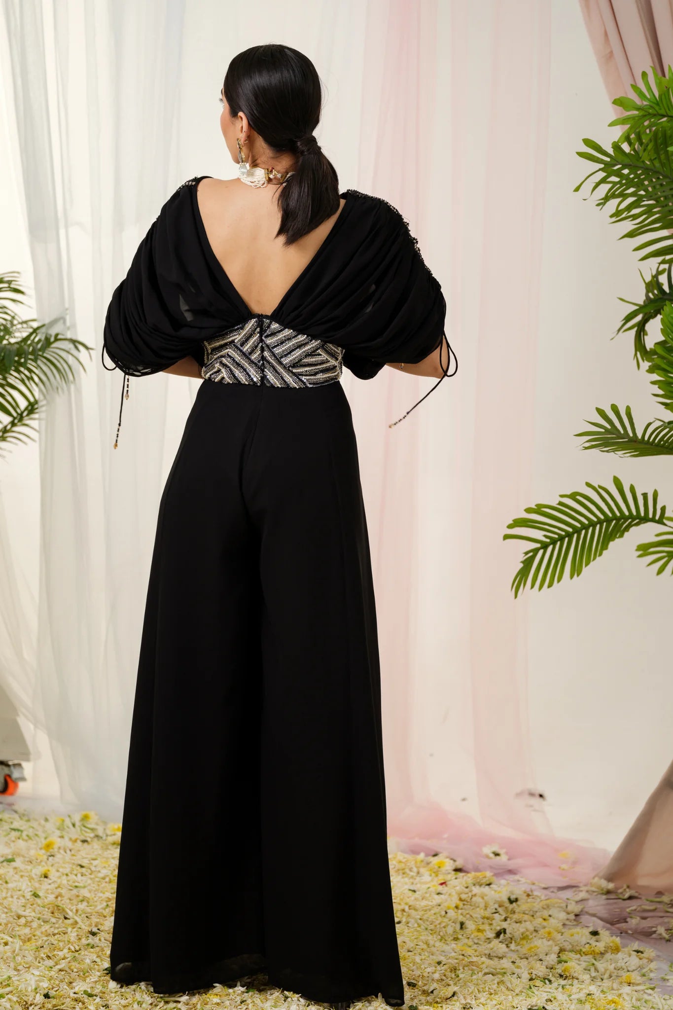 Kazo black top jumpsuit