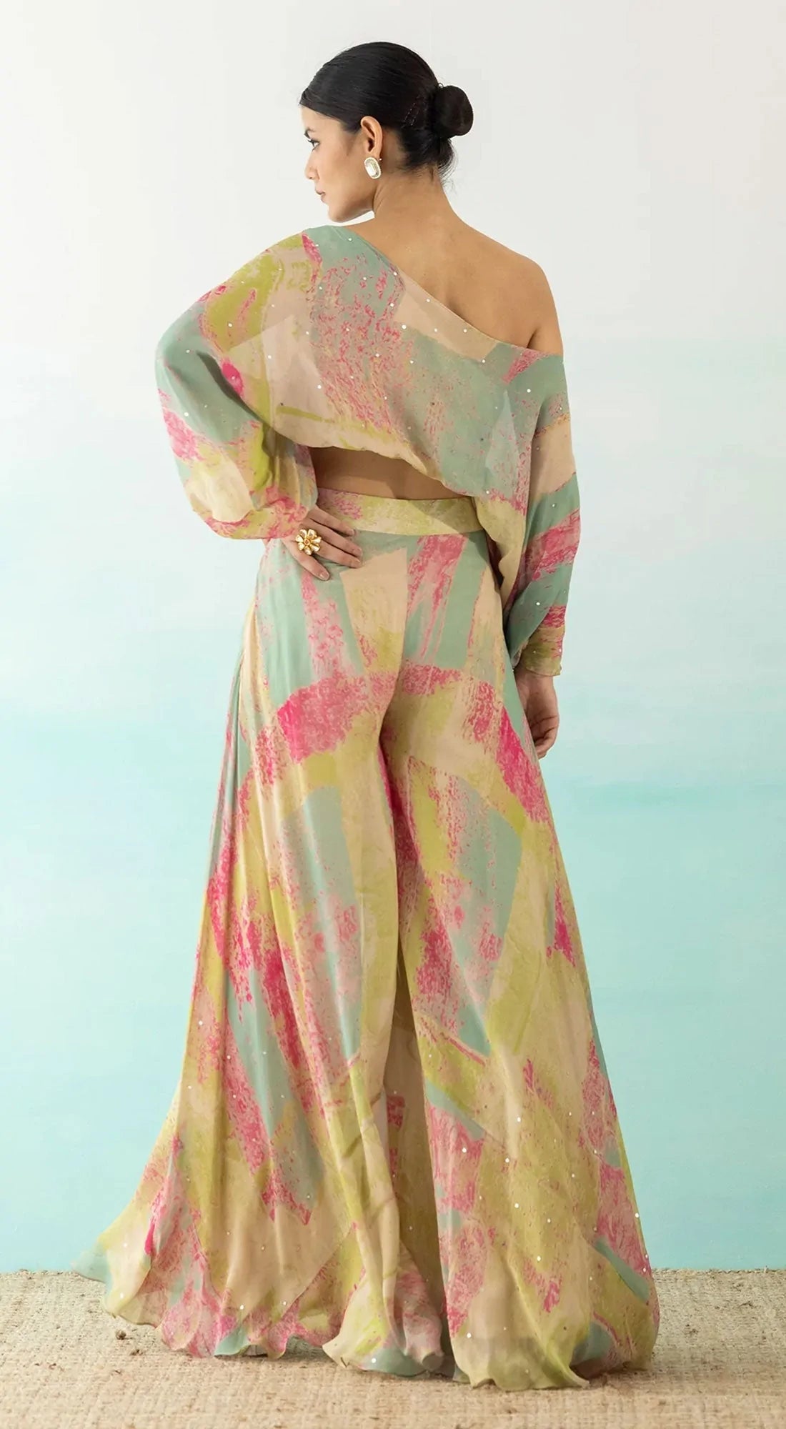 Crop top plazo dress hotsell