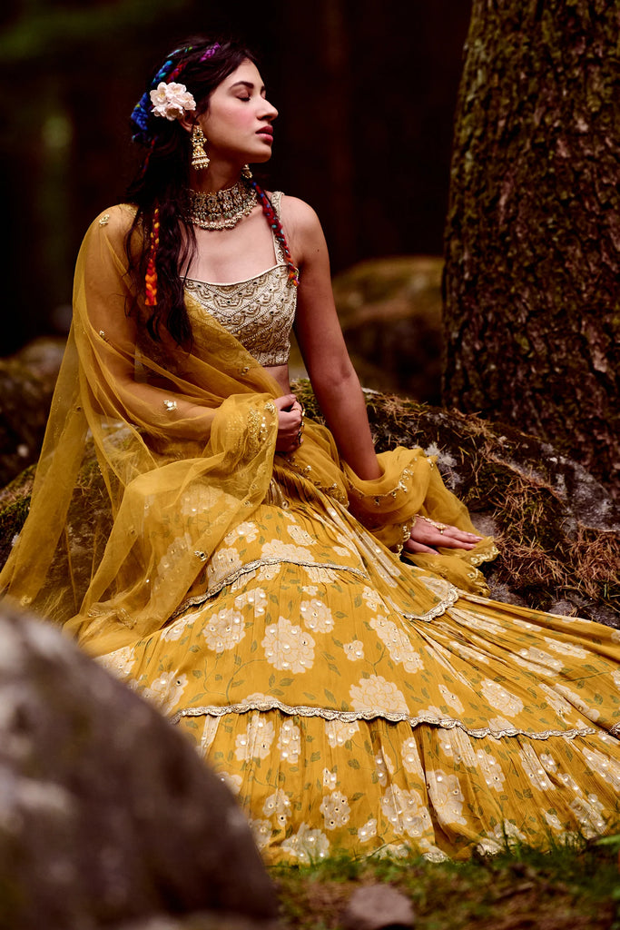 indian clothes uk, india clothing, indian outfit women, indian clothes online uk, dress indian, indian dresses uk, indian lehengas, gown india, traditional indian dresses, dresses for wedding wear, dresses for cocktail, wedding outfits indian, anarkali, evening dresses for party, bridal asian outfit, Lehenga, Lehnga, Shoulder veil dress, Indian partywear, Ethnic fashion, Bollywood outfit, Yellow Lehenga Set, Rose Print Lehenga Set