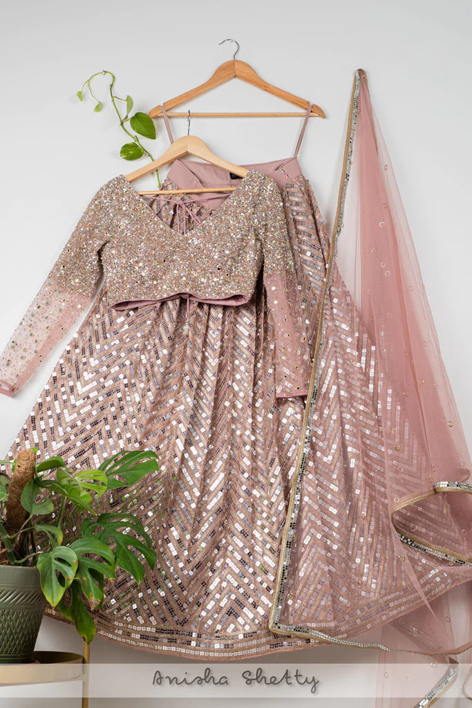 Rose gold indian sales dress