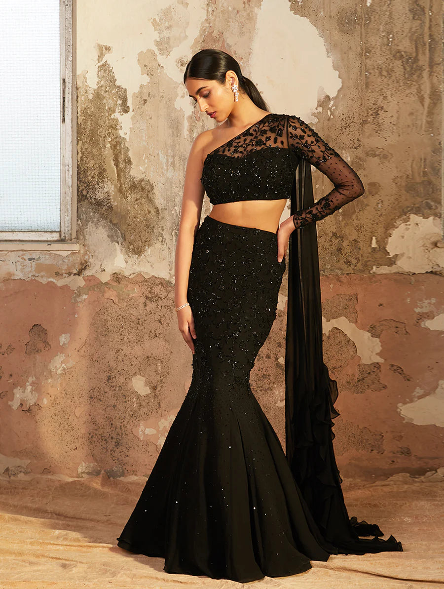 Fishtail skirt brown deals