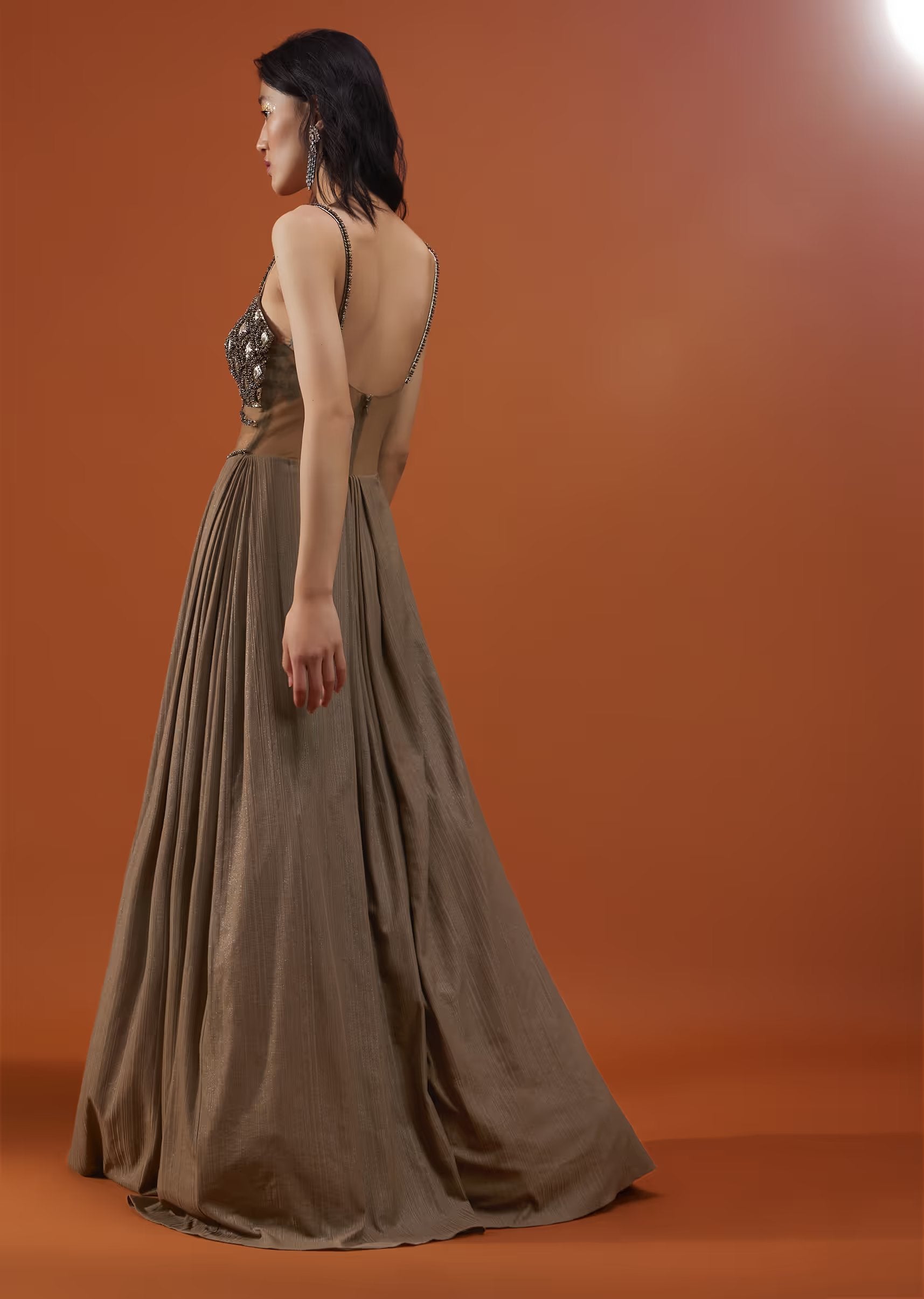 Brown skirt jumpsuit online