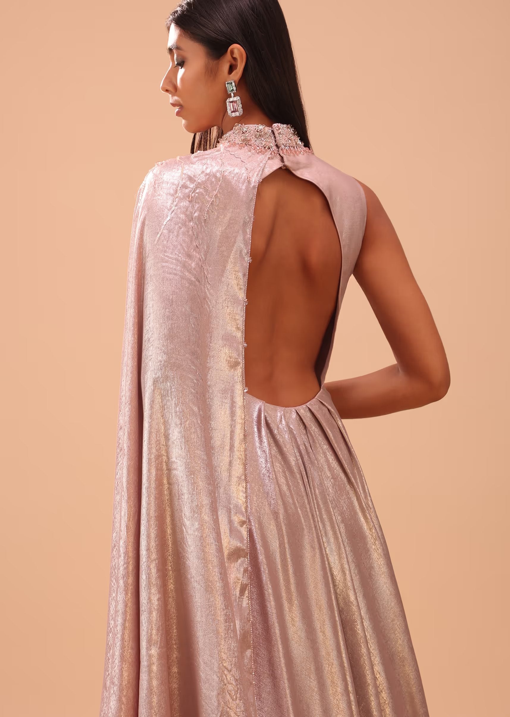 strapless open back dress Pink Lace Mesh Overlay Maternity Maxi Dress – PinkBlush